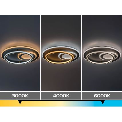 Rabalux - Димируемо LED таванно осветително тяло LED/60W/230V 3000-6000K Ø 50 см с дистанционно управление