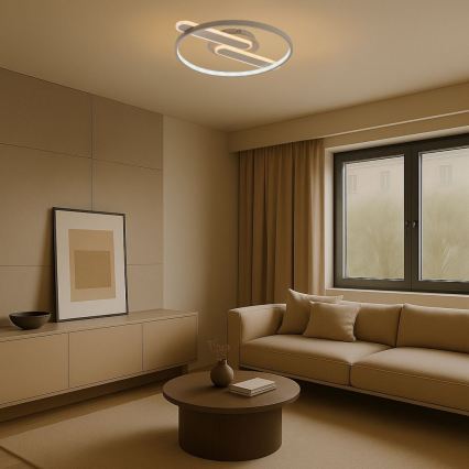 Rabalux - LED таванен плафон с функция за димиране LED/55W/230V 3000-6000K 53x45 cm + дистанционно управление