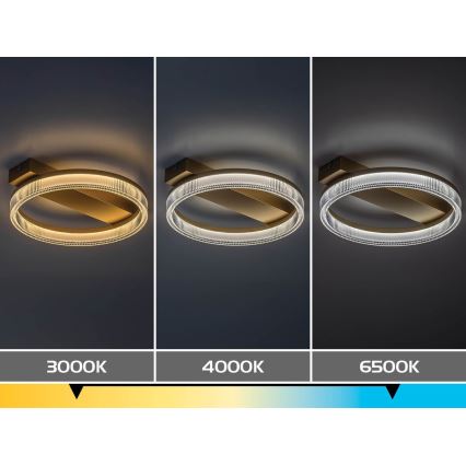 Rabalux - Димируемо LED таванно осветително тяло LED/18W/230V 3000-6500K 37x33 cm + дистанционно управление