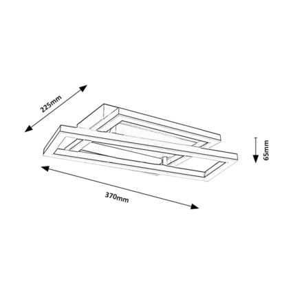 Rabalux - LED плафон LED/24W/230V 37x22,5 cm
