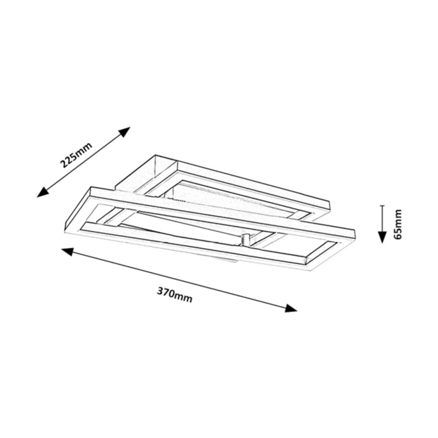 Rabalux - LED плафон LED/24W/230V 37x22,5 cm