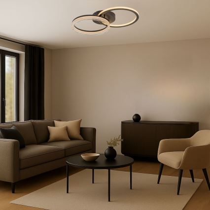 Rabalux - Димируемо LED таванно осветително тяло LED/38W/230V 3000-6500K 60x35 cm + дистанционно управление