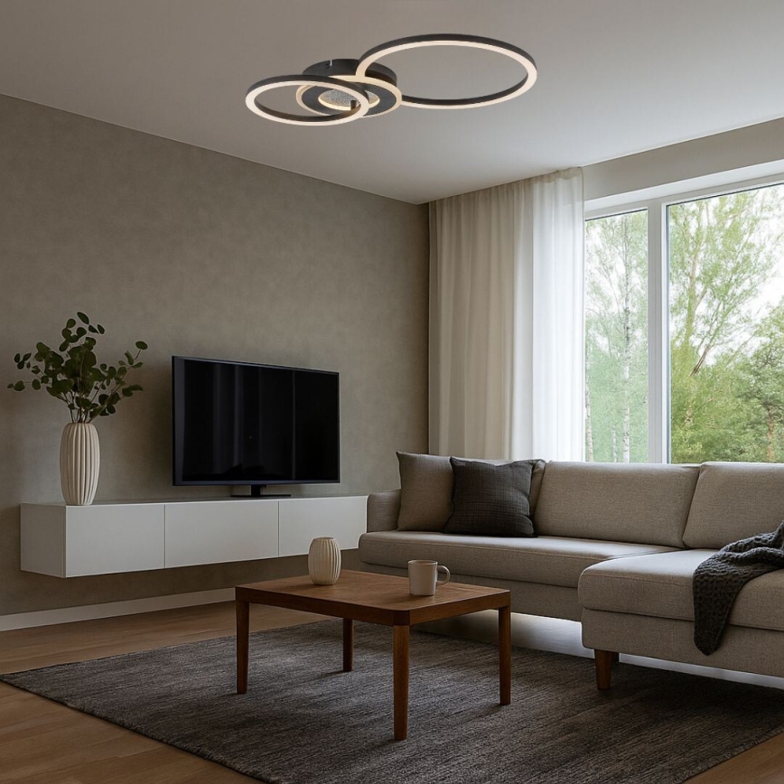 Rabalux - LED димируемо таванно осветително тяло LED/24W/230V 3000-6500K 46x33 cm + дистанционно управление