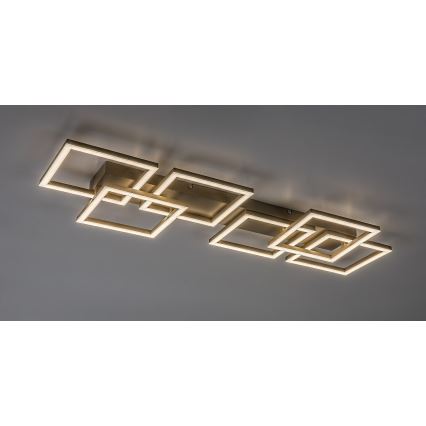 Rabalux - LED димируемо таванно осветително тяло LED/40W/230V 3000-6500K 33x100 cm бежово + дистанционно управление