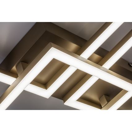 Rabalux - LED димируемо таванно осветително тяло LED/40W/230V 3000-6500K 33x100 cm бежово + дистанционно управление