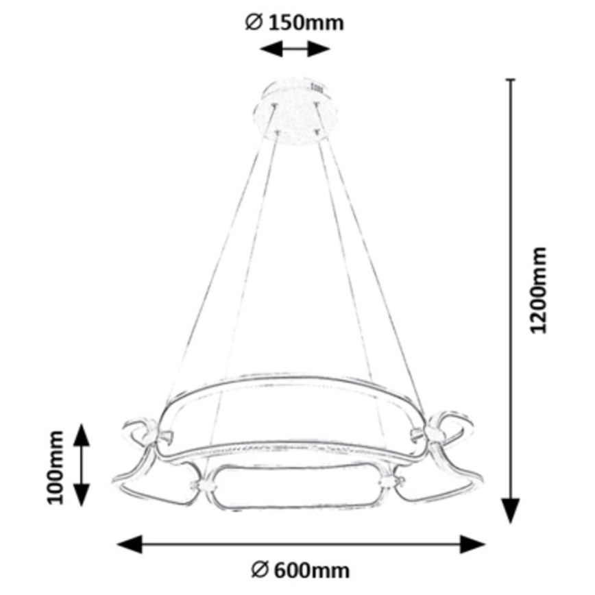 Rabalux - LED Пендел LED/67W/230V 4000K