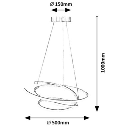 Rabalux - LED Пендел LED/42W/230V 4000K