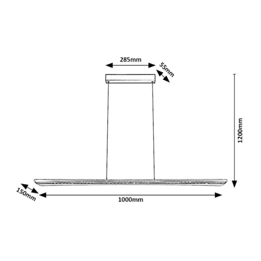 Rabalux - LED полилей на кабел LED/40W/230V 3000K