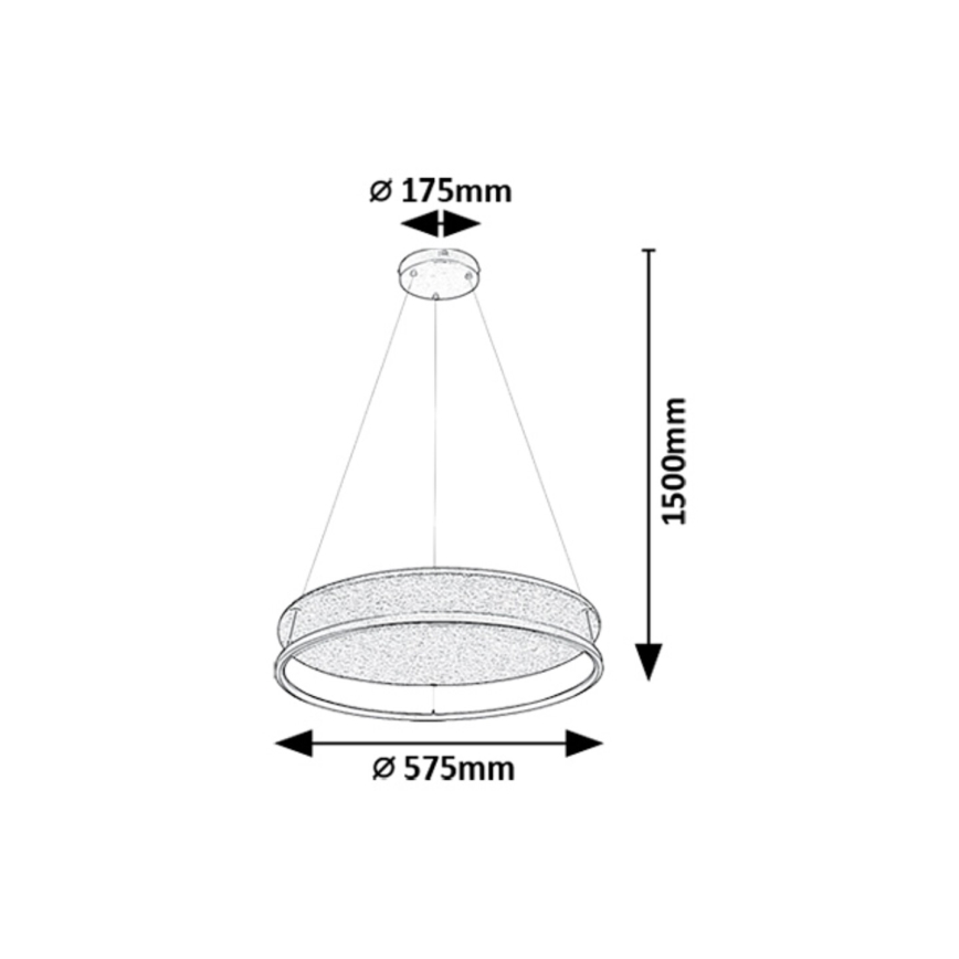 Rabalux - LED Пендел LED/40W/230V 3000/4000K