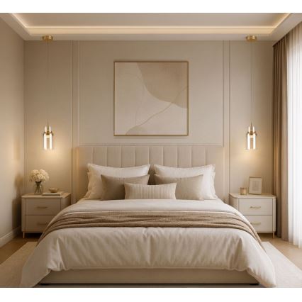 Rabalux - LED полилей на кабел LED/10W/230V 3000K златен