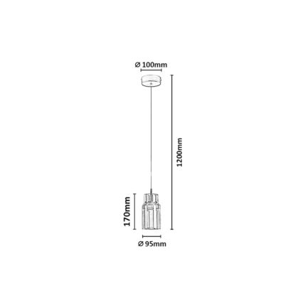 Rabalux - LED полилей на кабел LED/10W/230V 3000K златен