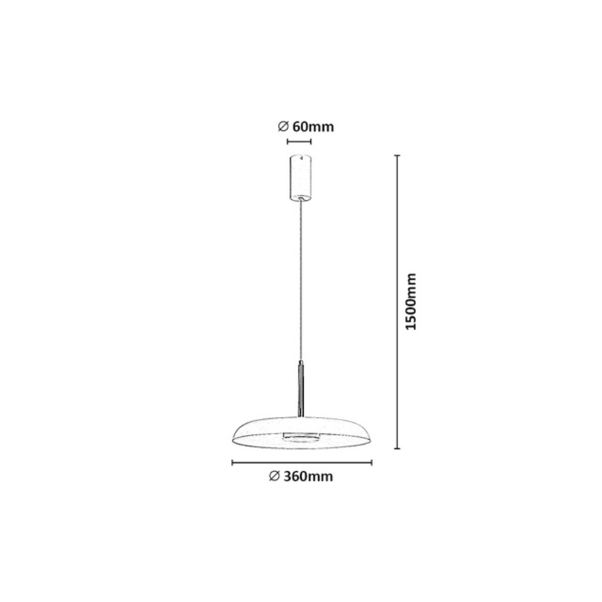 Rabalux - LED полилей на кабел LED/18W/230V 3000K бял