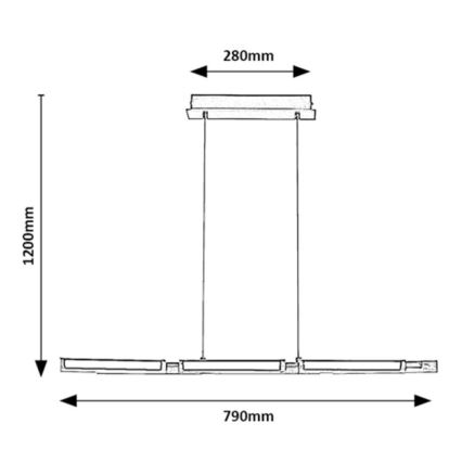 Rabalux - LED Пендел LED/30W/230V 3000K