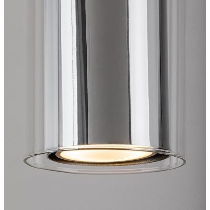 Rabalux - Пендел 1xGU10/50W/230V прозрачен/лъскав хром