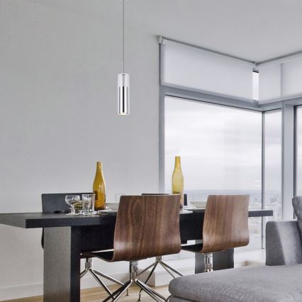 Rabalux - Пендел 1xGU10/50W/230V прозрачен/лъскав хром