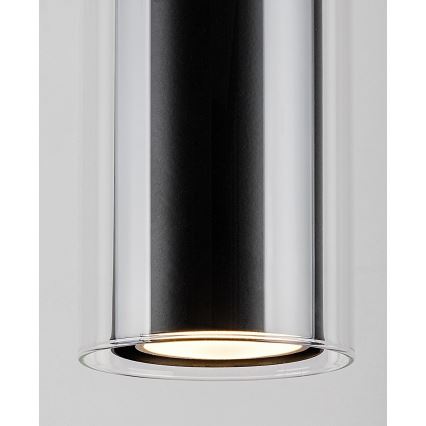 Rabalux - Пендел 1xGU10/50W/230V прозрачен/черен