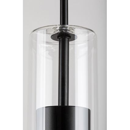 Rabalux - Пендел 1xGU10/50W/230V прозрачен/черен
