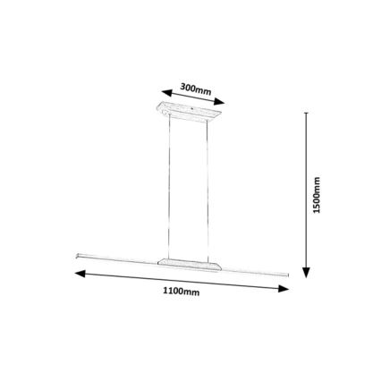 Rabalux - LED Пендел LED/26W/230V 4000K бук