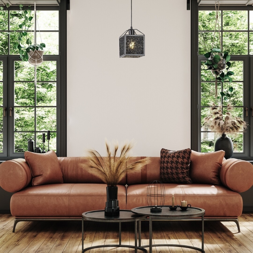 Rabalux - Пендел 1xE27/40W/230V черен