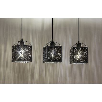 Rabalux - Пендел 3xE27/40W/230V черен