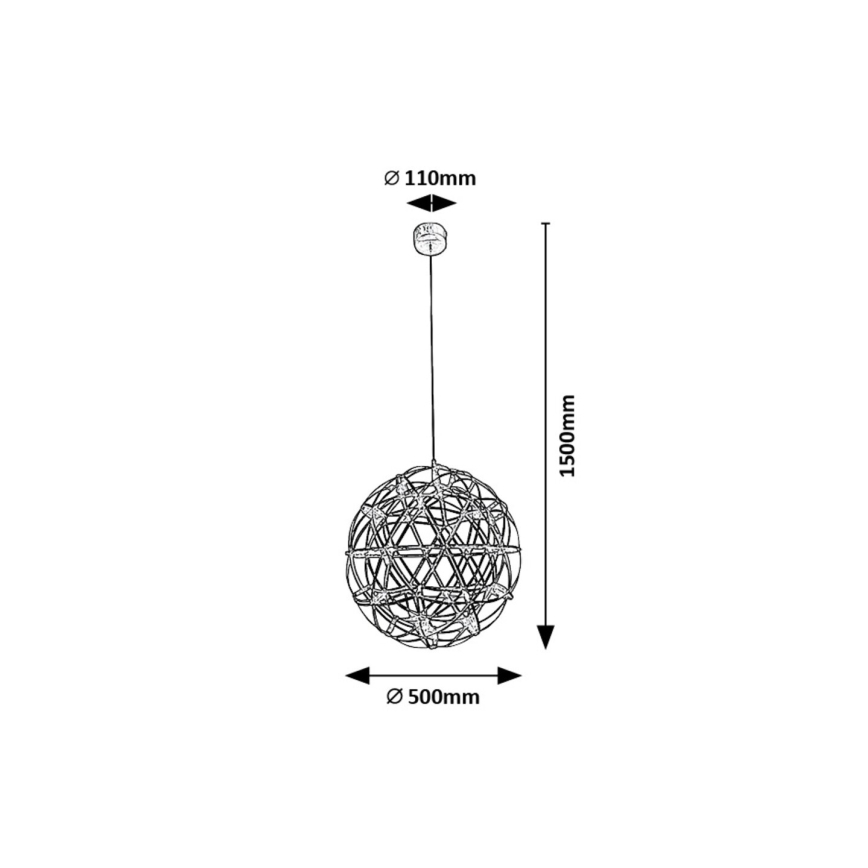 Rabalux - LED Пендел LED/16W/230V 3000K лъскав хром