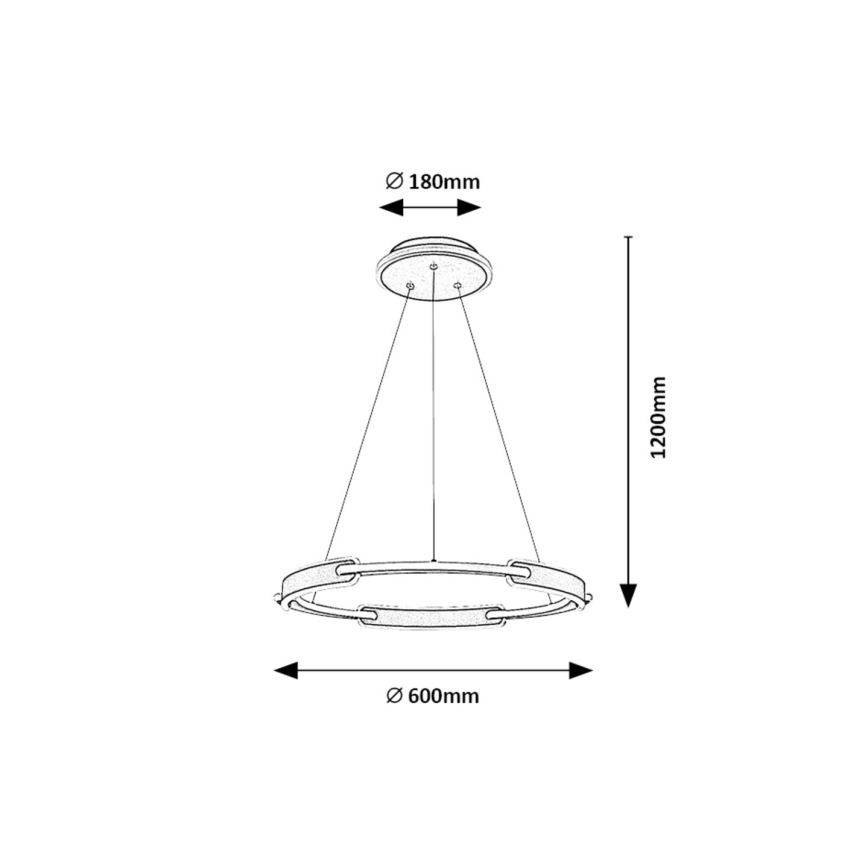 Rabalux - LED Пендел LED/45W/230V 3000K/4000K