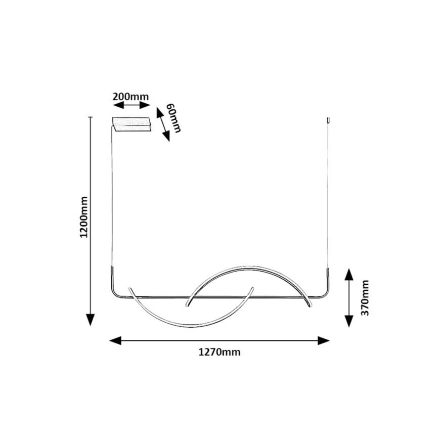 Rabalux - LED Пендел LED/35W/230V