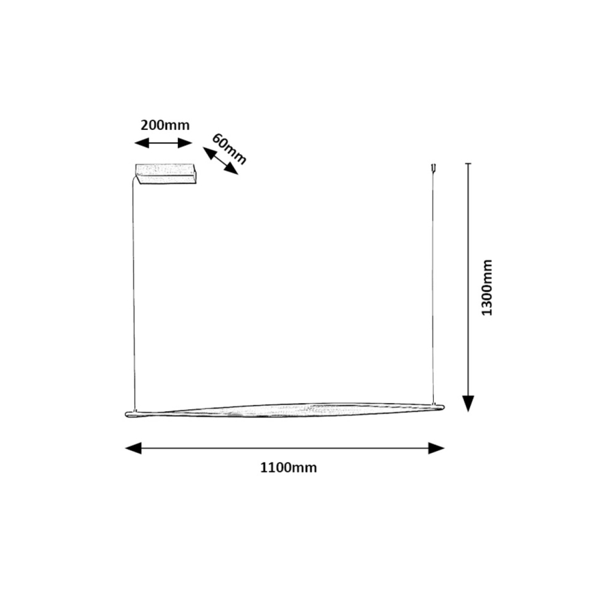 Rabalux - LED Пендел LED/28W/230V