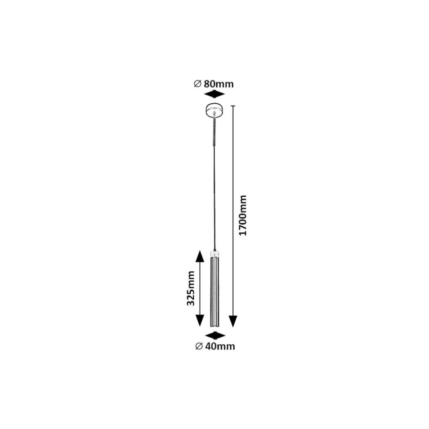 Rabalux - LED Пендел LED/10W/230V 4000K черен/златист