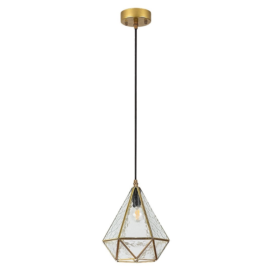 Rabalux - Tiffany закалено стъкло полилей на връв 1xE14/40W/230V златист
