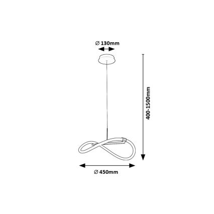 Rabalux - LED Пендел LED/15W/230V 4000K