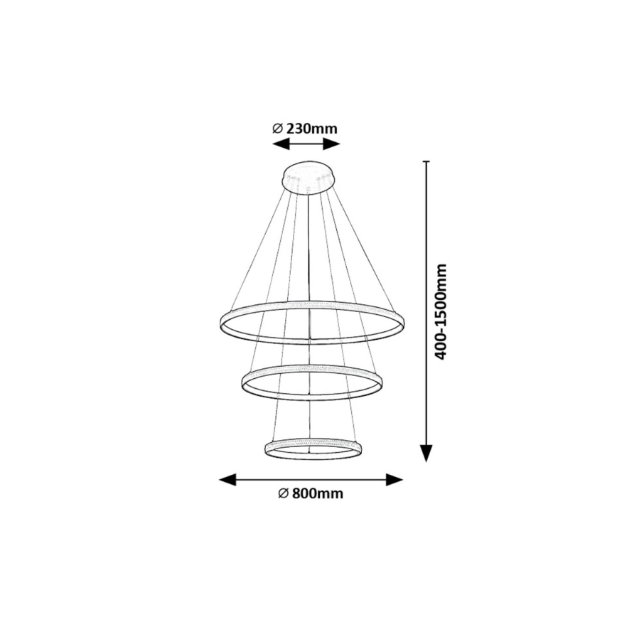 Rabalux - LED Пендел LED/100W/230V 3000K