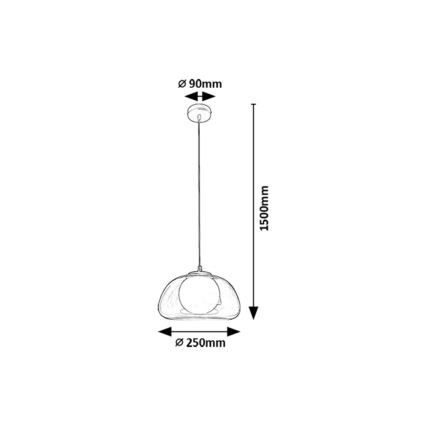 Rabalux - Пендел 1xG9/5W/230V прозрачен