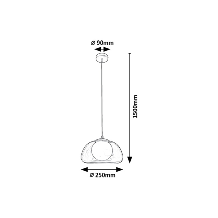Rabalux - Пендел 1xG9/5W/230V прозрачен