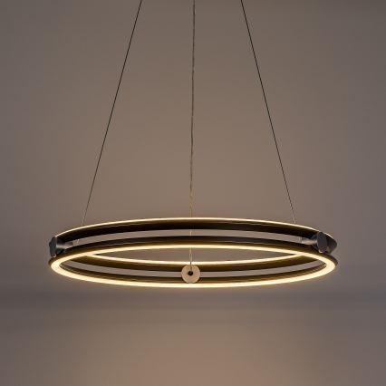 Rabalux - Полилей на кабел с възможност за димиране LED/60W/230V 3000-6500K сив + дистанционно управление