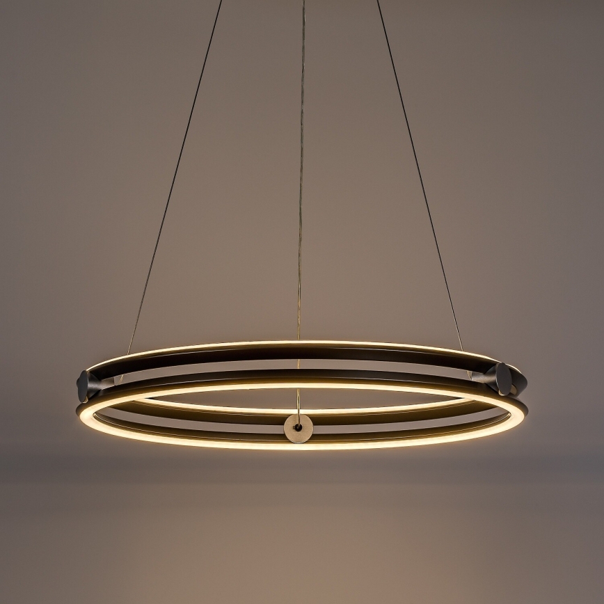 Rabalux - Полилей на кабел с възможност за димиране LED/60W/230V 3000-6500K сив + дистанционно управление