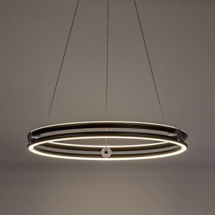 Rabalux - Полилей на кабел с възможност за димиране LED/60W/230V 3000-6500K сив + дистанционно управление