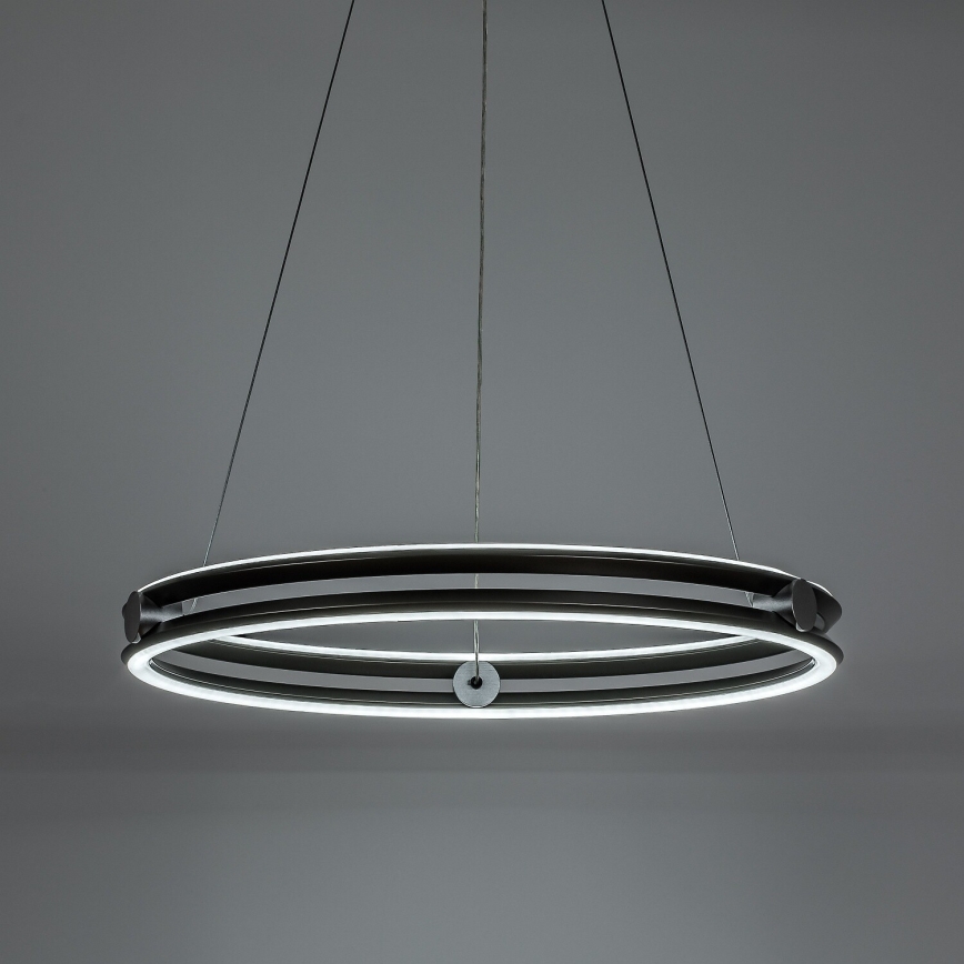 Rabalux - Полилей на кабел с възможност за димиране LED/60W/230V 3000-6500K сив + дистанционно управление