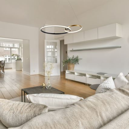 Rabalux - LED Пендел LED/36W/230V черен/златист