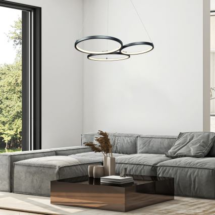 Rabalux - LED Пендел LED/38W/230V черен