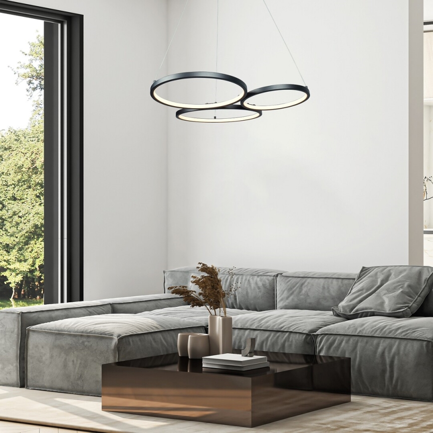 Rabalux - LED Пендел LED/38W/230V черен
