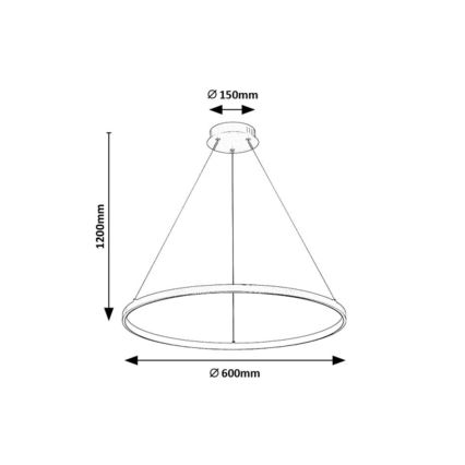 Rabalux - LED полилей на кабел LED/55W/230V 3000K