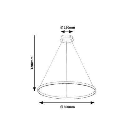 Rabalux - LED полилей на кабел LED/55W/230V 3000K