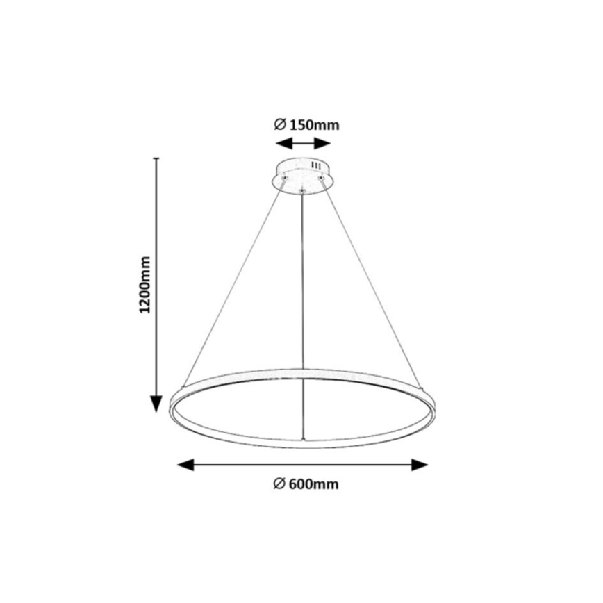 Rabalux - LED полилей на кабел LED/55W/230V 3000K