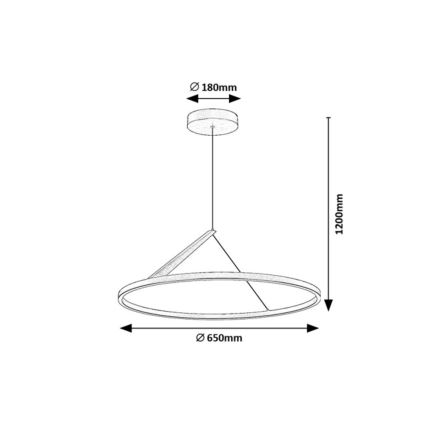 Rabalux - LED полилей на кабел LED/40W/230V 3000K