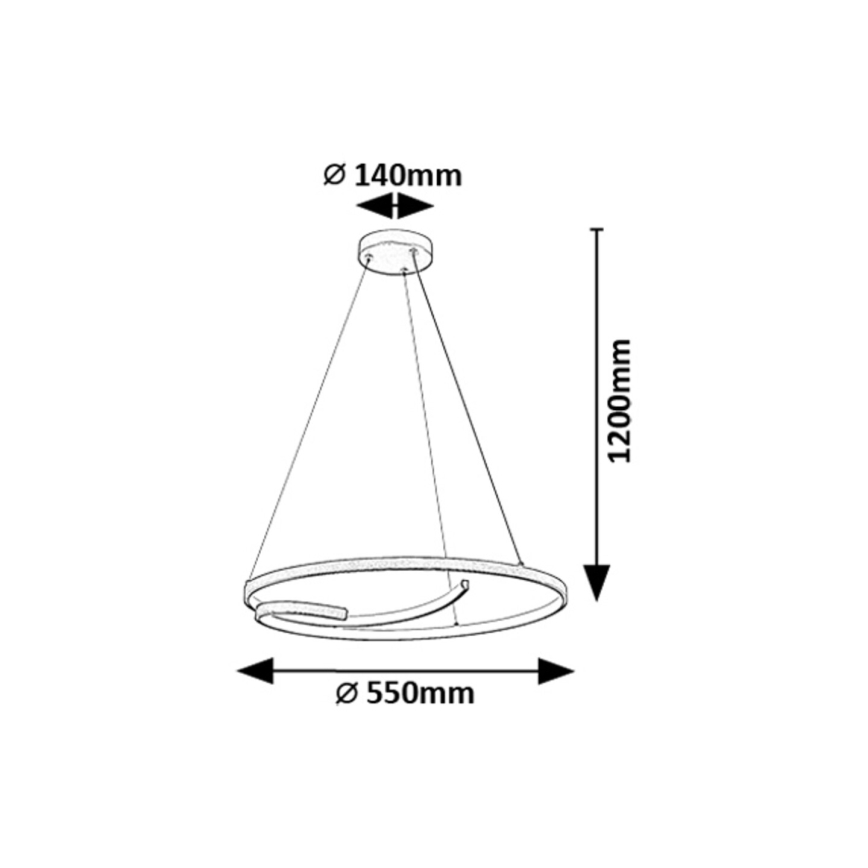 Rabalux - LED Пендел LED/40W/230V 4000K