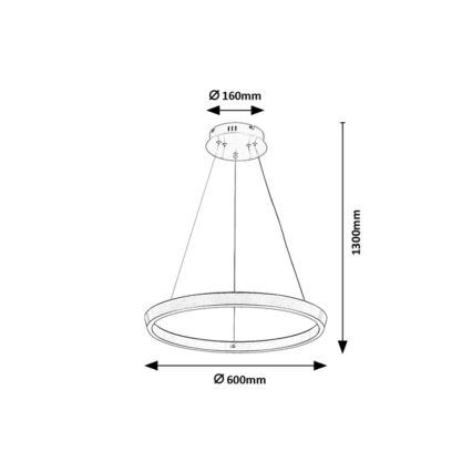 Rabalux - Димируем LED полилей на кабел LED/36W/230V 3000-6500K + дистанционно управление