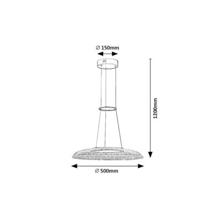 Rabalux - LED полилей с кабелно окачване LED/24W/230V 3000K