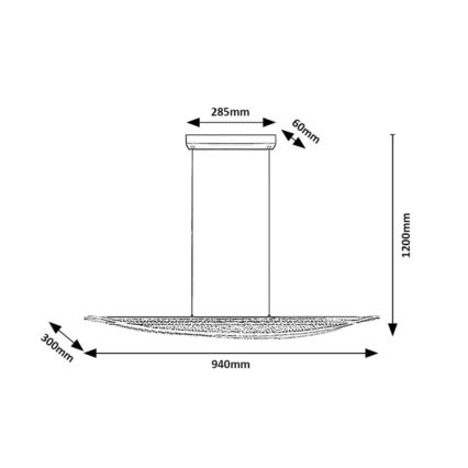 Rabalux - LED полилей на кабел LED/32W/230V 3000K