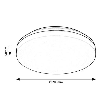 Rabalux - LED Плафон за баня LED/24W/230V IP54
